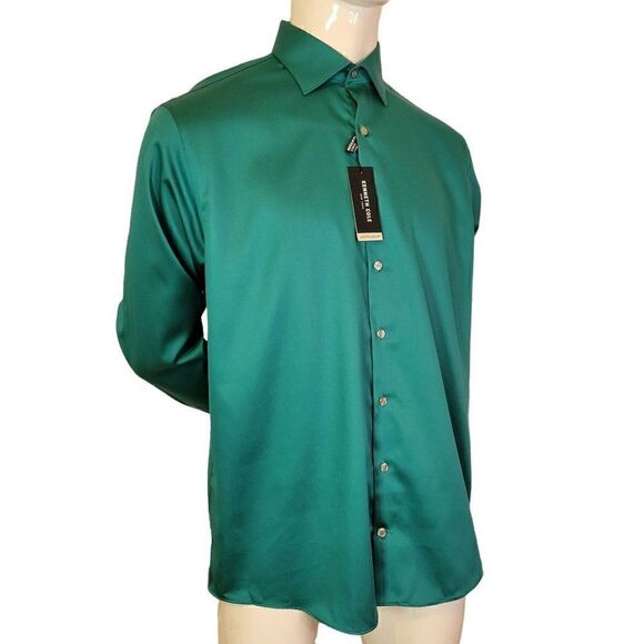 Kenneth Cole NY Wrinkle Free Button Down Shirt (Size 16.5 32/33) - Picture 9 of 9